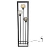Nowoczesna Lampa Podłogowa Stojąca w Stylu Loft Czarna z Metalu HAGA CAGE Nowoczesna Lampa Podłogowa Stojąca w Stylu Loft Czarna z Metalu HAGA CAGE