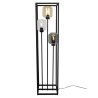 Lampa Podłogowa Nowoczesna Metalowa Czarna w Stylu Loftowym Stojąca NOVALJA CAGE Lampa Podłogowa Nowoczesna Metalowa Czarna w Stylu Loftowym Stojąca NOVALJA CAGE