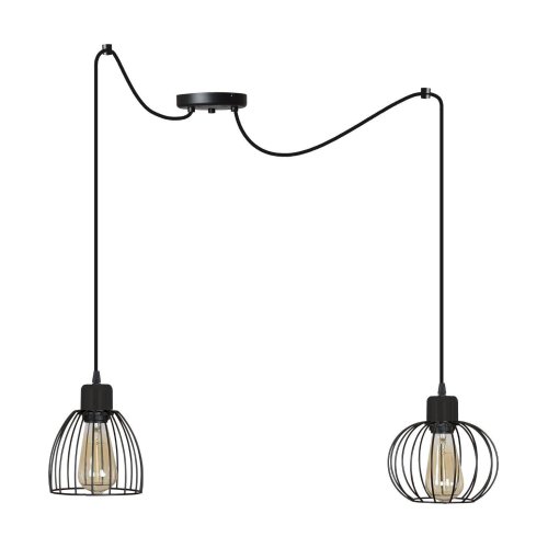 Stylowa Lampa Wisząca w Oplocie Regulowana Nowoczesna