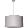 Lampa wisząca z abażurem szara