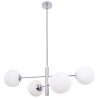 Elagancka Lampa Sufitowa Chrom Nad Żyrandol Stół VICENZA E14