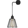 Czarna Lampa Ścienna Wisząca Loft