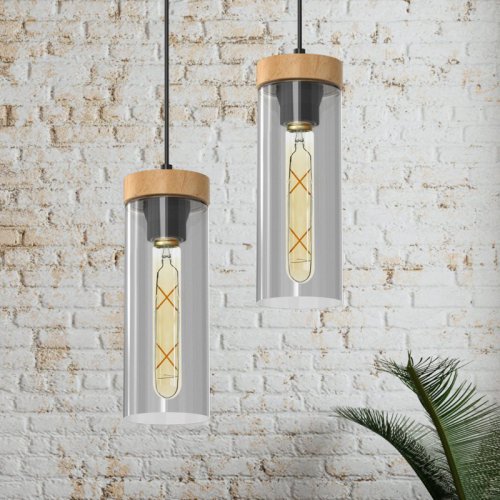 Bursztynowa Żarówka Filamentowa LED E27, Kształt Tuby, 4W, Ciepła