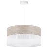 Lampa wisząca WOOD, minimalistyczny abażur z fornirem dębowym, E27