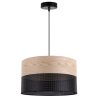 Lampa sufitowa WOOD, żyrandol loft do salonu i sypialni, E27, 35cm