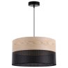 Lampa wisząca WOOD, 40cm, minimalistyczny pojedynczy abażur z fornirem