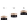 Lampa wisząca WOOD, 40cm, minimalistyczny pojedynczy abażur z fornirem