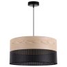 Lampa wisząca WOOD, minimalistyczny żyrandol z dodatkiem drewna