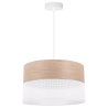 Lampa sufitowa WOOD, 35cm, klasyczny abażur z drewna dębowego, E27