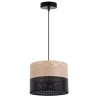 Lampa wisząca WOOD, żyrandol z eleganckim abażurem z forniru, E27