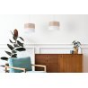 Lampa wisząca WOOD, naturalny abażur z forniru dębowego o średnicy 20cm