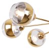 Lampa sufitowa ASTURIA, złoty żyrandol do salonu, jadalni, pokoju, elegancki, E27
