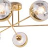 Lampa sufitowa ASTURIA, złoty żyrandol do salonu, jadalni, pokoju, elegancki, E27