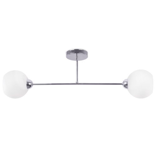 Lampa sufitowa ASTURIA, srebrny żyrandol glamour do kuchni, łazienki, pokoju