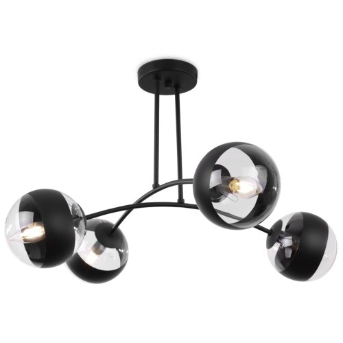 Lampa sufitowa TOLEDO, żyrandol loft do salonu, kuchni, pokoju, 4 źródła światła
