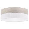 Lampa sufitowa WOOD, biały plafon z fornirem do salonu, jadalni, sypialni, 40cm