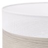 Lampa sufitowa WOOD, biały plafon z fornirem do salonu, jadalni, sypialni, 40cm