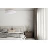 Lampa sufitowa WOOD, biały plafon z fornirem do salonu, jadalni, sypialni, 40cm