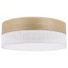 Lampa typu plafon z abażurem WOOD, sufitowa, 40cm, złocisty fornir dębowy