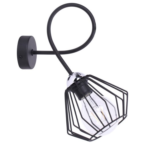 Kinkiet Loft Lampa Ścienna Chrom Różne Klosze