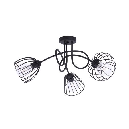Nowoczesna Lampa Sufitowa Loft Czarna Biała