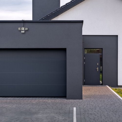 Lampa solarna FLEXI, poczwórna, naświetlacz ogrodowy LED, czujnik zmierzchu i ruchu, z pilotem