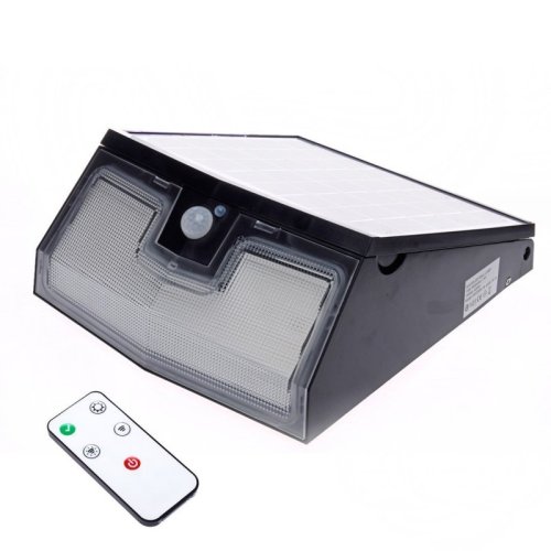 Lampa solarna ogrodowa TRANSFORMER, kinkiet zewnętrzny, pilot, czujnik PIR i zmierzchu