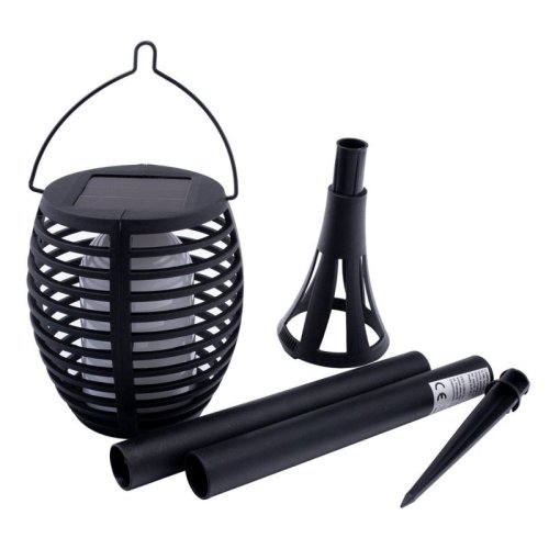 Latarnia solarna imitująca płomień LED, słupek, wbijana, stojąca, ogrodowa, dekoracyjna