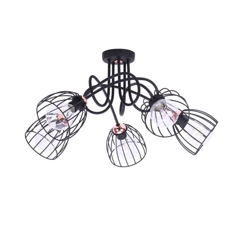 Stylowa Lampa Sufitowa Loft Miedź