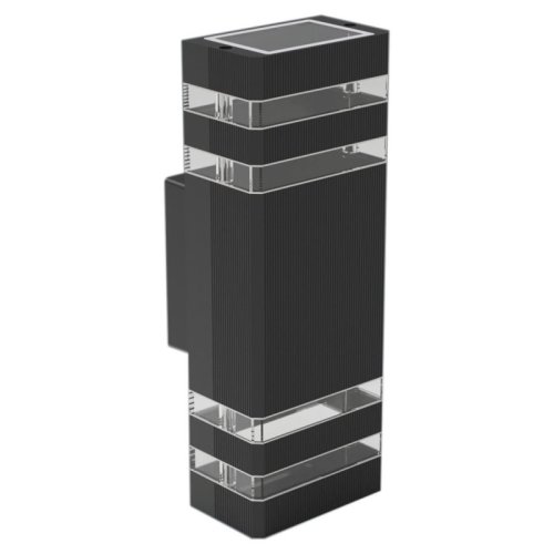 Lampa ogrodowa VINI, kinkiet natynkowy, zewnętrzny, czarny, LED, 2xGU10, IP54