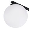 Lampa sufitowa ALTA, czarny plafon, białe kule, nowoczesny, loft, 1 źródło światła, E14