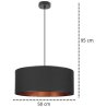 Nowoczesna Lampa Wisząca Abażur Miedziany Środek szerokość 50 cm i wysokość 95 cm z możliwością regulacji Nowoczesna Lampa Wisząca Abażur Miedziany Środek szerokość 50 cm i wysokość 95 cm z możliwością regulacji