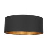 Stylowa czarna lampa wisząca ze złotym środkiem Stylowa czarna lampa wisząca ze złotym środkiem