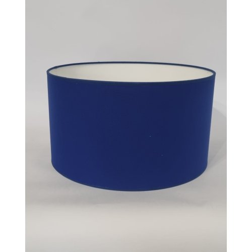 OUTLET -30% Lampa Wisząca Pojedyncza Biała Pająk Abażur Granatowy