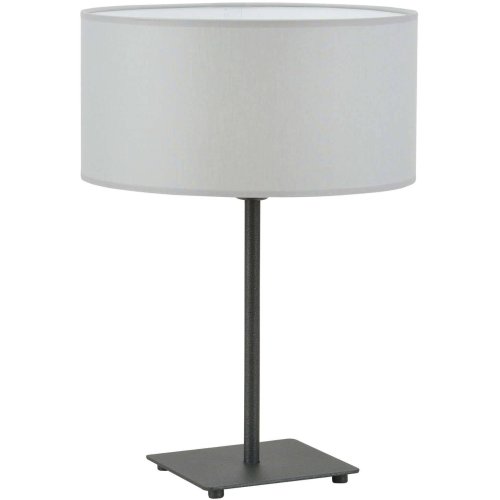 OUTLET -15% Nowoczesna Lampka Nocna Biurkowa Jasnoszara