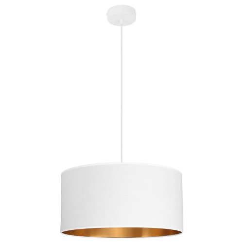 Elegancka Lampa Wisząca z Abażurem Złoty Środek