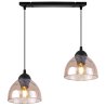 Lampa wisząca VENICE, sufitowa, podwójny żyrandol do kuchni, salonu, jadalni, szklane klosze