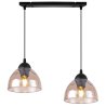 Lampa wisząca VENICE, sufitowa, podwójny żyrandol do kuchni, salonu, jadalni, szklane klosze