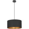 Elegancka Lampa Wisząca z Abażurem Złoty Środek