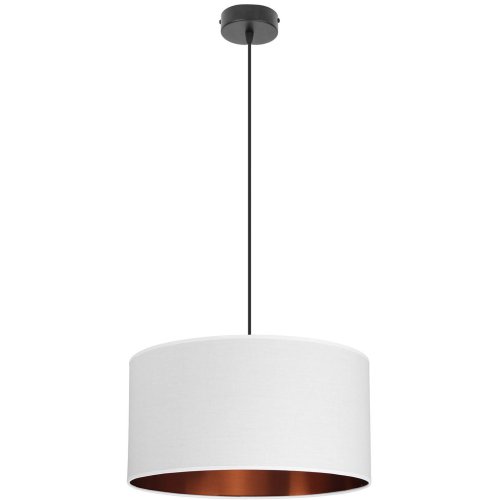 Stylowa Lampa Wisząca Abażur Miedź Środek