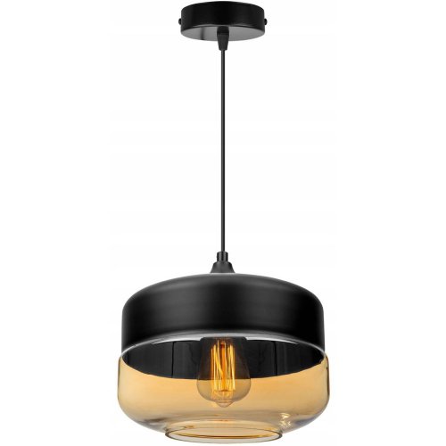 OUTLET -10% Nowoczesna Lampa Wisząca ze Szklanym Kloszem Retro