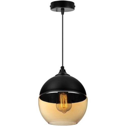 OUTLET -15% Nowoczesna Lampa Wisząca ze Szklanym Kloszem