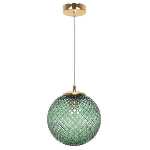 Lampa wisząca CANNES, sufitowa, pojedyncza, żyrandol kryształowy, glamour, złote akcenty