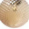 Lampa wisząca CANNES, sufitowa, żyrandol glamour, pojedyncza miodowa kula, kryształ, 15cm
