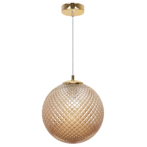 Lampa wisząca CANNES, pojedyncza kula, kryształowy żyrandol do kuchni, jadalni, salonu, łazienki