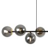 Lampa wisząca SIENA, sufitowa, żyrandol do kuchni i salonu, nad stół i wyspę, loft, grafitowe kule