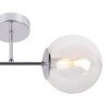 Srebrny kinkiet ścienny SIENA, plafon z chromowanym wykończeniem, nowoczesny, do salonu, łazienki
