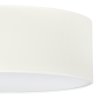 Lampa sufitowa kremowy plafon GAJA, duży okrągły abażur na trzy żarówki, do salonu, przedpokoju