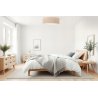 Lampa sufitowa plafon boho JUTA, naturalny jutowy abażur 40cm, okrągły, do sypialni, salonu, przedpokoju