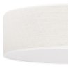 Lampa sufitowa plafon JUTA, duży biały abażur boho do sypialni, salonu, jadalni, nowoczesny, 40cm, 3xE27